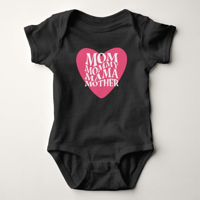 Mama Mama Mama Mutter Baby Strampler (Vorderseite)