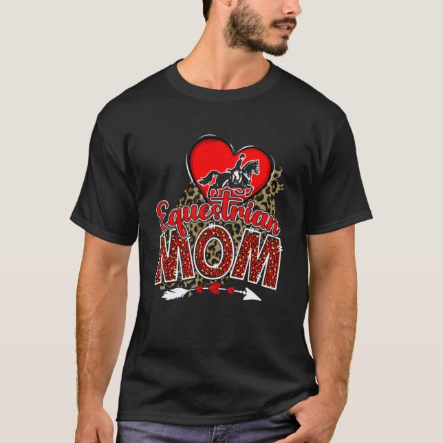 Mama Mama Mother's Day Leopard Sport Mama T-Shirt (Vorderseite)