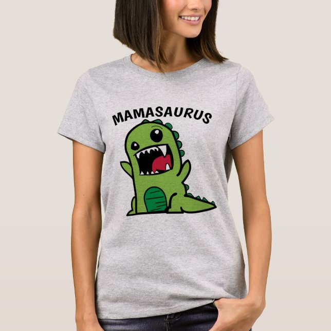 MAMA MAMASAURUS DINOSAUR FUNNY T - Shirt (Vorderseite)