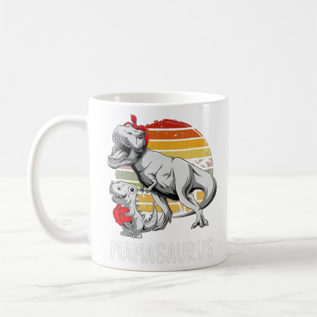 Mama Mamasaurus Dinosaurier Mama T Rex Sa Kaffeetasse (Links)