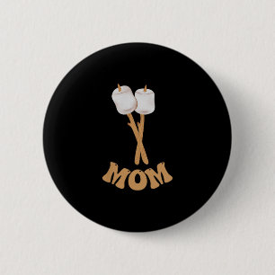 Mama Marshmallow glücklicher Camper 1. Geburtstag Button