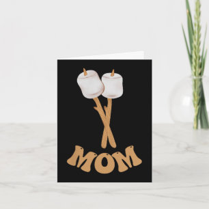 Mama Marshmallow glücklicher Camper 1. Geburtstag Karte