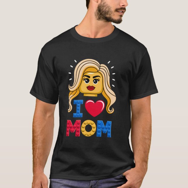 Mama Master Builder Gebäude Bricks Blöcke M T-Shirt (Vorderseite)