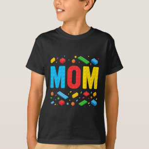 Mama Master Builder Gebäude Bricks Blocks Familie T-Shirt