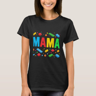 Mama Master Builder Gebäude Bricks Blocks Funny M T-Shirt