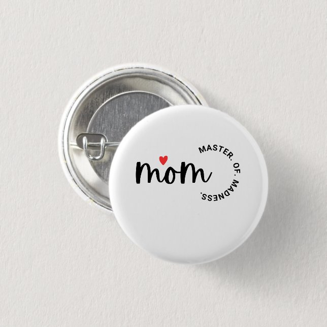 Mama Master of Madness Button (Vorne & Hinten)