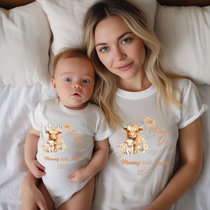Mama Matching Highland OurFirstMother'sDay T-Shirt