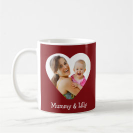 Mama & Me - Personalisiertes Herz-Foto Kaffeetasse