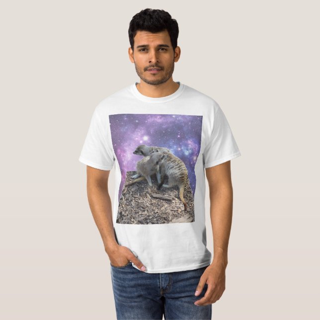 Mama Meerkat und ihr Junge, T-Shirt (Vorne ganz)