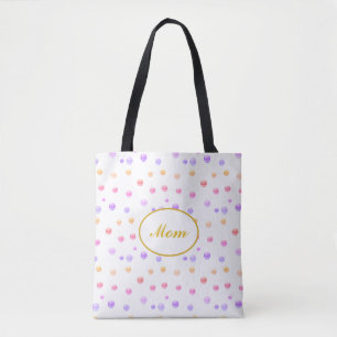 Mama-Mehrfarbige-Punkte-Tasche