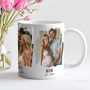 Mama Meilensteine Fotos & Jahre Individueller Text Kaffeetasse