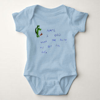 Mama, mein Dino Trashed den Haus-Baby-Strampler Baby Strampler