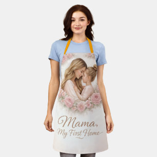 Mama — Mein erstes Zuhause Mutter- und Tochter-B Schürze