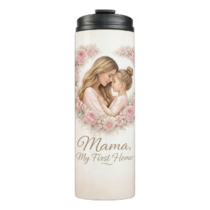 Mama — Mein erstes Zuhause   Mutter- und Tochter-B Thermosbecher