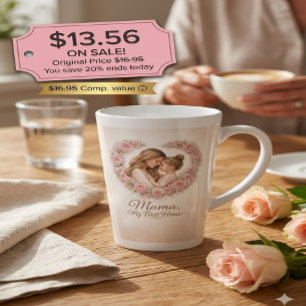Mama — Mein erstes Zuhause Mutter-und-Tochter-Bl Milchtasse