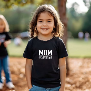Mama mein ewiger Superheld orange Baby T-shirt