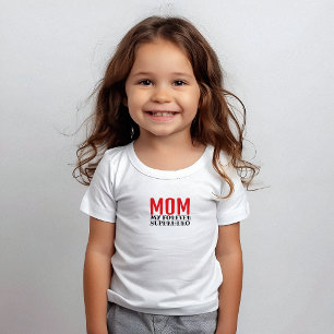Mama mein ewiger Superheld schwarz rot Baby T-shirt