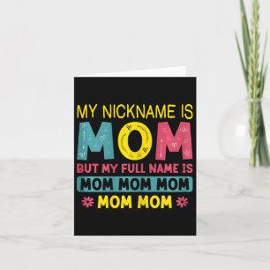 Mama Mein Nickname ist Mama Vollname ist Mama Mama Karte