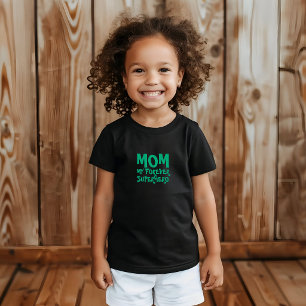Mama mein Superheld für immer grün Baby T-shirt
