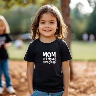 Mama mein Superheld für immer weiß Baby T-shirt