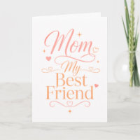Mama, meine beste Freundin, elegante rosa-goldene