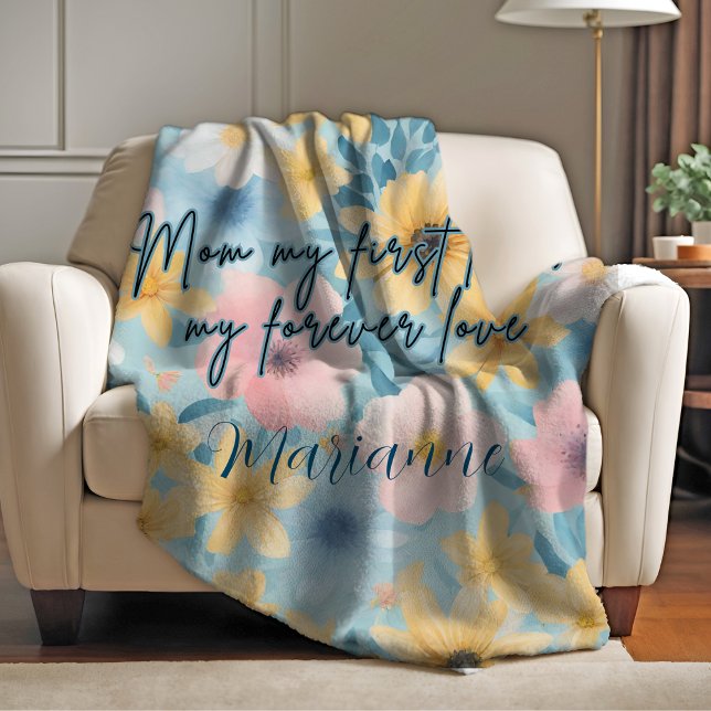 Mama Meine erste Liebe mein ewig Liebesblanket Sherpadecke (Mom My First Love My Forever Love Blanket)