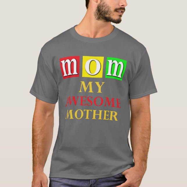 MAMA MEINE PHANTASTISCHE MUTTER Vintag T-Shirt (Vorderseite)