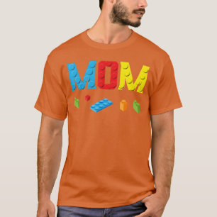 Mama Meister Erbauer Bausteine Blöcke Familie S T-Shirt