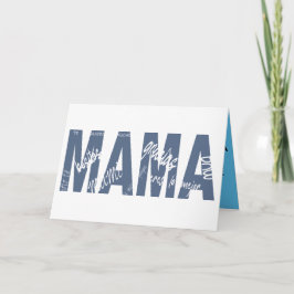 MAMA. Mensajes dentro de las letras. Karte