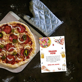 Mama Mia Italian Pizza Beer Schnuller Baby Shower Dankeskarte