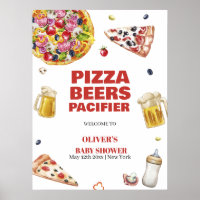 Mama Mia Pizza Beer Schnuller Baby Dusche Willkomm