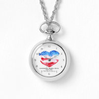 *~* Mama Military Veteran Red White Heart Flag