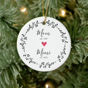 Mama Mimi Jahr Osten. Keramik Ornament