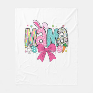 Mama Mini Ostern passendes Mama Bunny Ostertag T- Fleecedecke