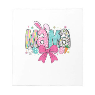 Mama Mini Ostern passendes Mama Bunny Ostertag T- Notizblock