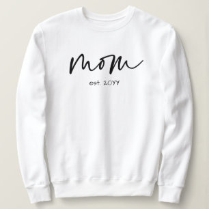 Mama Minimalistisches Typografie-Geschenk Sweatshirt