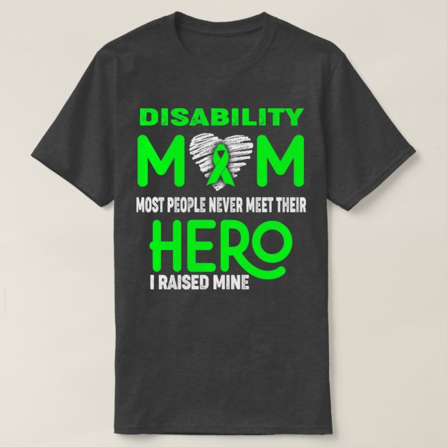 Mama mit Behinderungen Die meisten Menschen treffe T-Shirt (Design vorne)