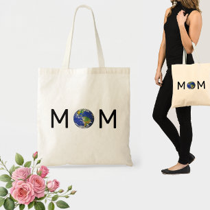 Mama mit dem Planeten Erde Tragetasche