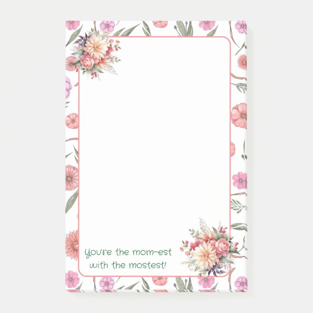 Mama mit den Stärksten Post-it Klebezettel (Vorderseite)