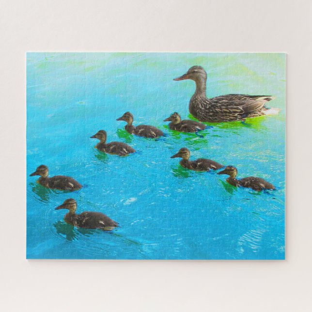 Mama mit Entenpuzzle Puzzle (Horizontal)