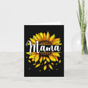 Mama mit gelben blühenden Müttern Karte