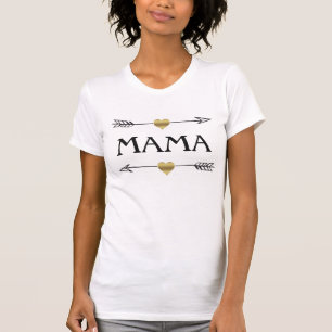 Mama mit Herz und Pfeilen T-Shirt