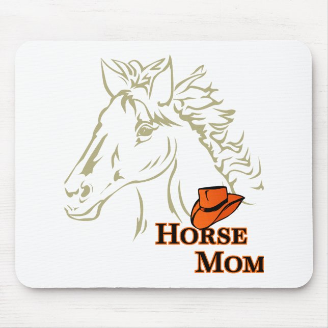 Mama mit Hutmousepad Mousepad (Vorne)