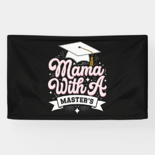 Mama mit Master-Abschluss Abschluss Mama Banner
