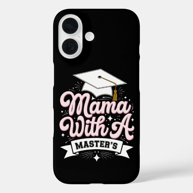 Mama mit Master-Abschluss-Abschluss-Mama Case-Mate iPhone Hülle (Rückseite)