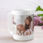 MAMA mit mehrfacher Fotolage und benutzerdefiniert Kaffeetasse<br><div class="desc">Zeigen Sie Ihrer Mutter (Mutter) Ihre Liebe mit unserer personalisierten MAMA Foto Collage & Monogram Tasse. Unser Design zeichnet sich durch ein umgehendes Design mit einem 7-Foto-Collage-Design aus. "MAMA" wird über dem Foto in Weiß angezeigt. Diese besondere Tasse ist das ideale Geschenk, um Ihre Mutter zum Geburtstag, Geburtstag, Weihnachten, Jubiläen...</div>