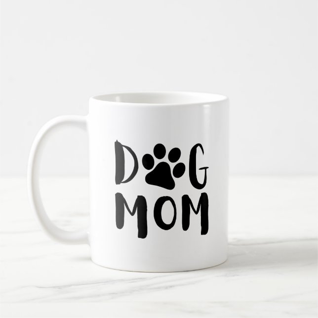Mama mit Paw Print| Funny Coffee Tasse (Links)