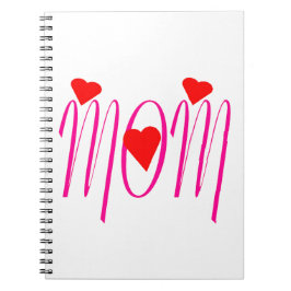 Mama mit Rotem Herzen Notizblock