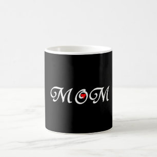 Mama mit rotem Herzen Tasse