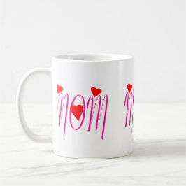 Mama mit Rotem Herzen Tasse